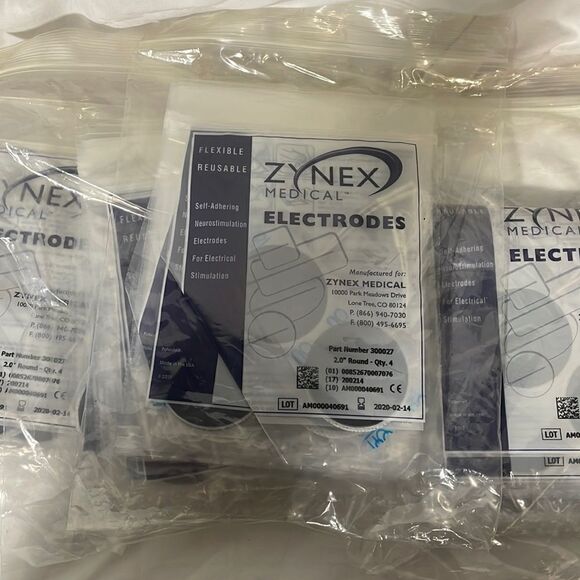 Zynex medical electrodes 40 bags of 4, 2.0” round electrodes. - Picture 2 of 6